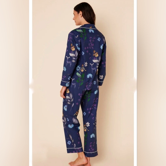 The Cat's Pajamas Deerly Luxe Pima Cotton Pajama Set - Picture 2 of 11